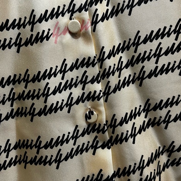 Gucci Black and Cream Patterned Blouse - Picture 8 of 8